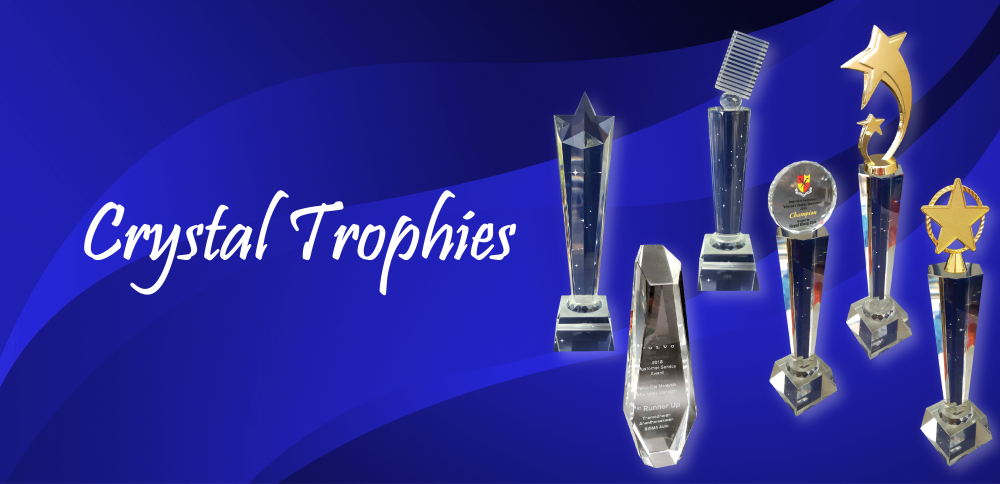 Crystal Award Plaques and Trophies